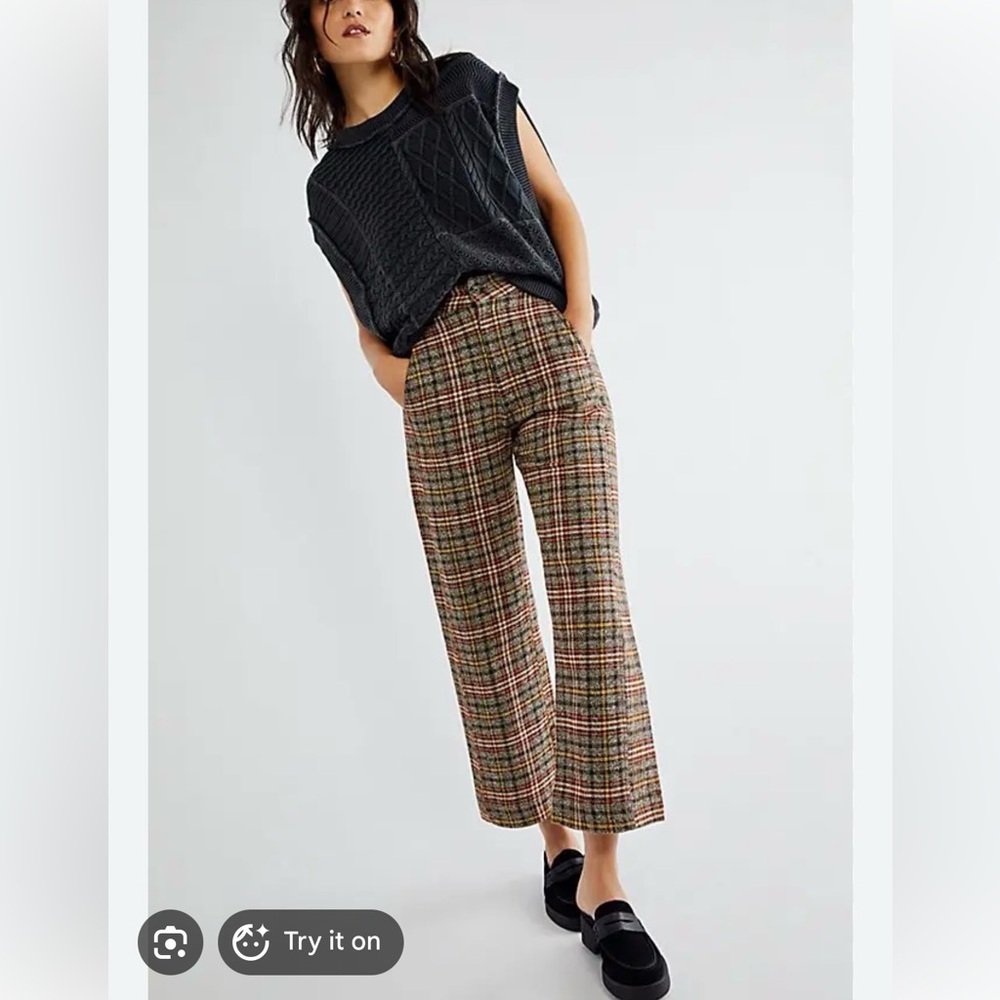 Free People Shape Up Trouser Pant in Original Combo - Picture 3 of 12
